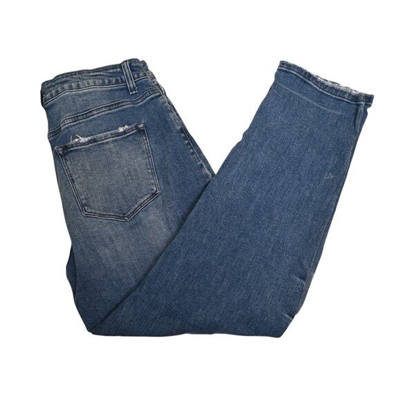 Flying Monkey Womens 28 High Rise Distressed Ankle Jean - Picture 3 of 11